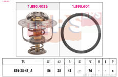 Termostat, chladivo EPS 1.880.403