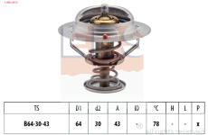Termostat, chladivo EPS 1.880.491S