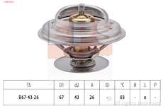 Termostat, chladivo EPS 1.880.625S