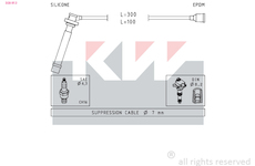 Sada kabelů pro zapalování KW 358 013