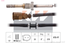 Cidlo, teplota vyfukovych plynu KW 422 075