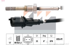 Cidlo, teplota vyfukovych plynu KW 422 127