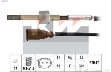 Cidlo, teplota vyfukovych plynu KW 422 149