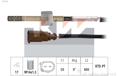 Cidlo, teplota vyfukovych plynu KW 422 150