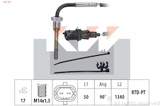 Cidlo, teplota vyfukovych plynu KW 422 237