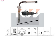 Cidlo, teplota vyfukovych plynu KW 422 238