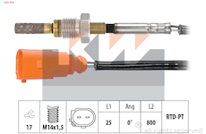 Cidlo, teplota vyfukovych plynu KW 422 278