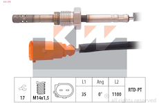 Cidlo, teplota vyfukovych plynu KW 422 279