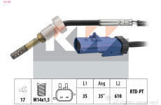 Cidlo, teplota vyfukovych plynu KW 422 364