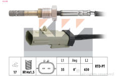 Cidlo, teplota vyfukovych plynu KW 422 368