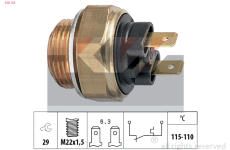 Teplotní spínač, větrák chladiče KW 550 135