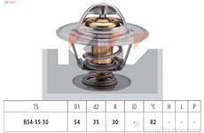 Termostat, chladivo KW 580 221S
