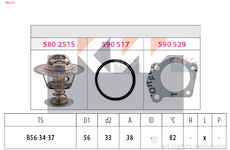 Termostat, chladivo KW 580 251