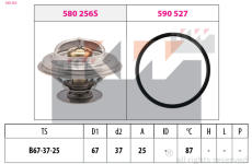 Termostat, chladivo KW 580 256