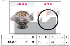 Termostat, chladivo KW 580 259