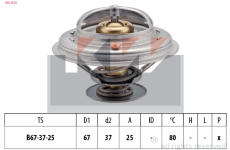 Termostat, chladivo KW 580 259S