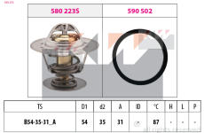 Termostat, chladivo KW 580 278