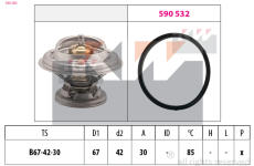 Termostat, chladivo KW 580 280