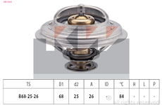 Termostat, chladivo KW 580 326S