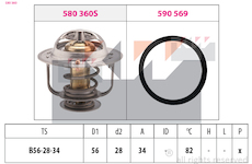 Termostat, chladivo KW 580 360