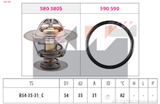 Termostat, chladivo KW 580 380