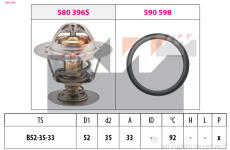 Termostat, chladivo KW 580 396