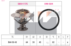 Termostat, chladivo KW 580 417