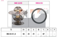 Termostat, chladivo KW 580 435