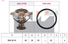 Termostat, chladivo KW 580 649