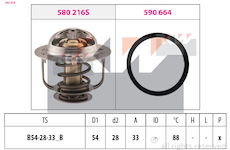 Termostat, chladivo KW 580 658