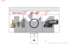 Termostat, chladivo KW 580 686K