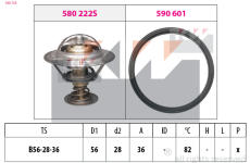 Termostat, chladivo KW 580 728