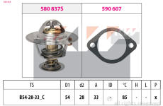 Termostat, chladivo KW 580 838