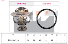 Termostat, chladivo KW 580 848