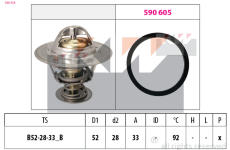 Termostat, chladivo KW 580 928