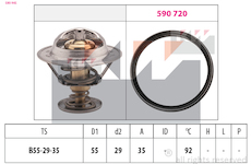 Termostat, chladivo KW 580 945