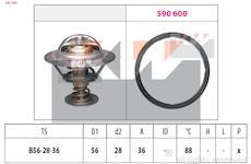 Termostat, chladivo KW 580 948