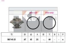 Termostat, chladivo KW 580 981