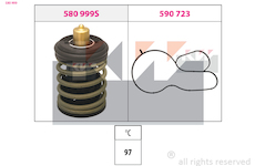 Termostat, chladivo KW 580 999