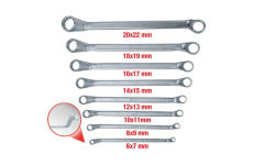 Sada dvouočkových klíčů KS TOOLS 517.0248