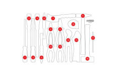 Penová vložka, organizér KS TOOLS 811.0017-97