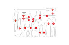 Penová vložka, organizér KS TOOLS 811.0045-97