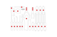 Penová vložka, organizér KS TOOLS 811.1032-97