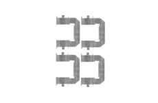 Sada prislusenstvi, oblozeni kotoucove brzdy ELTA AUTOMOTIVE EA8541