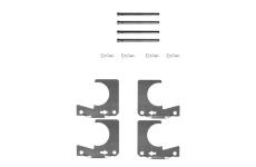 Sada prislusenstvi, oblozeni kotoucove brzdy ELTA AUTOMOTIVE EA8554