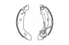 Sada brzdových čelistí ABE C0M007ABE