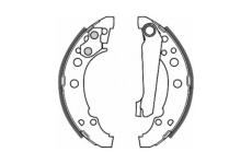 Sada brzdových čelistí ABE C0W001ABE