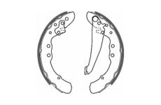 Sada brzdových čelistí ABE C0W010ABE