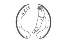 Sada brzdových čelistí ABE C0X004ABE