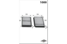 Filtr, vzduch v interiéru MISFAT HB400